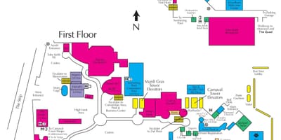 Χάρτης της harrah's Las Vegas