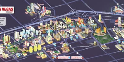 Las Vegas strip casino χάρτης