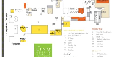 Χάρτης της Linq Λας Βέγκας